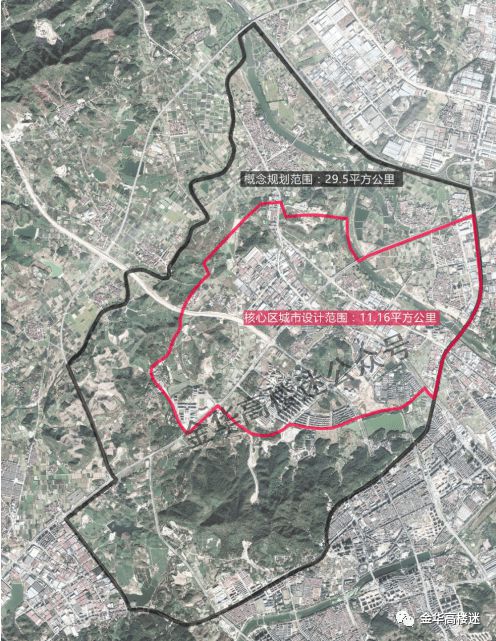 金华武义之间要建一座新城位置在这里面积约295平方公里